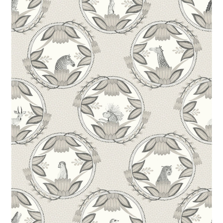 Ardmore Cameos Grey by Cole & Son Wallcovering COLE & SON ARDMORE PAPER - 100% United Kingdom Horizontal: and Vertical: 30 27 - Fabric Carolina -