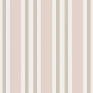 Polo Stripe Soft Pink by Cole & Son Wallcovering