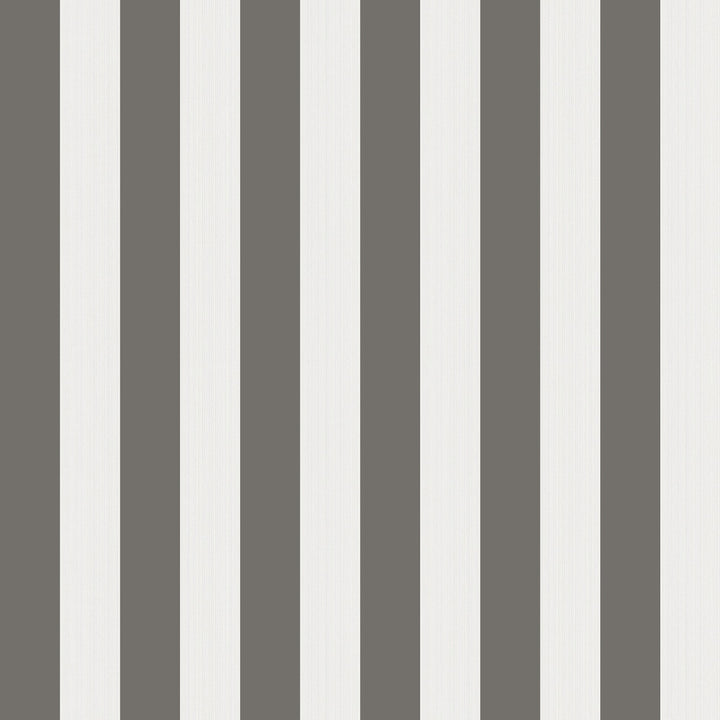Regatta Stripe Black/White/Linen by Cole & Son Wallcovering