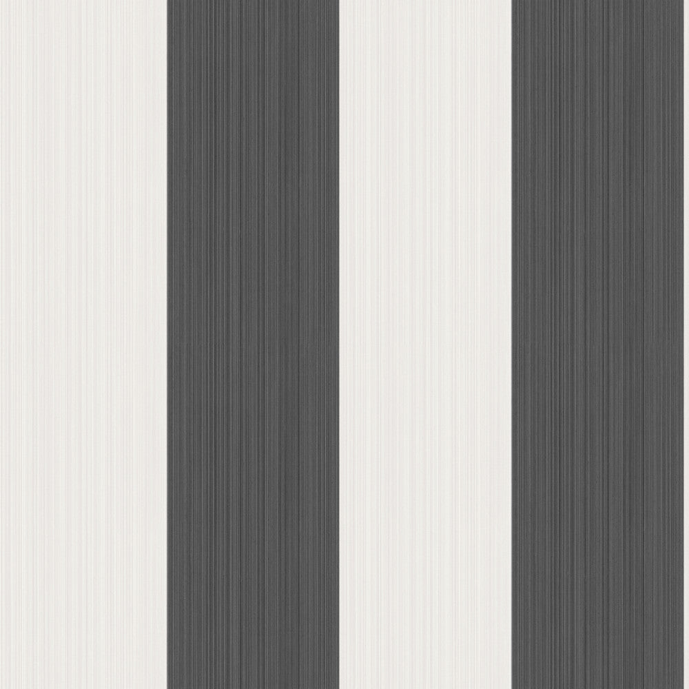 Jaspe Stripe Black + White by Cole & Son Wallcovering