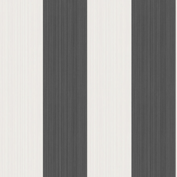Jaspe Stripe Black + White by Cole & Son Wallcovering