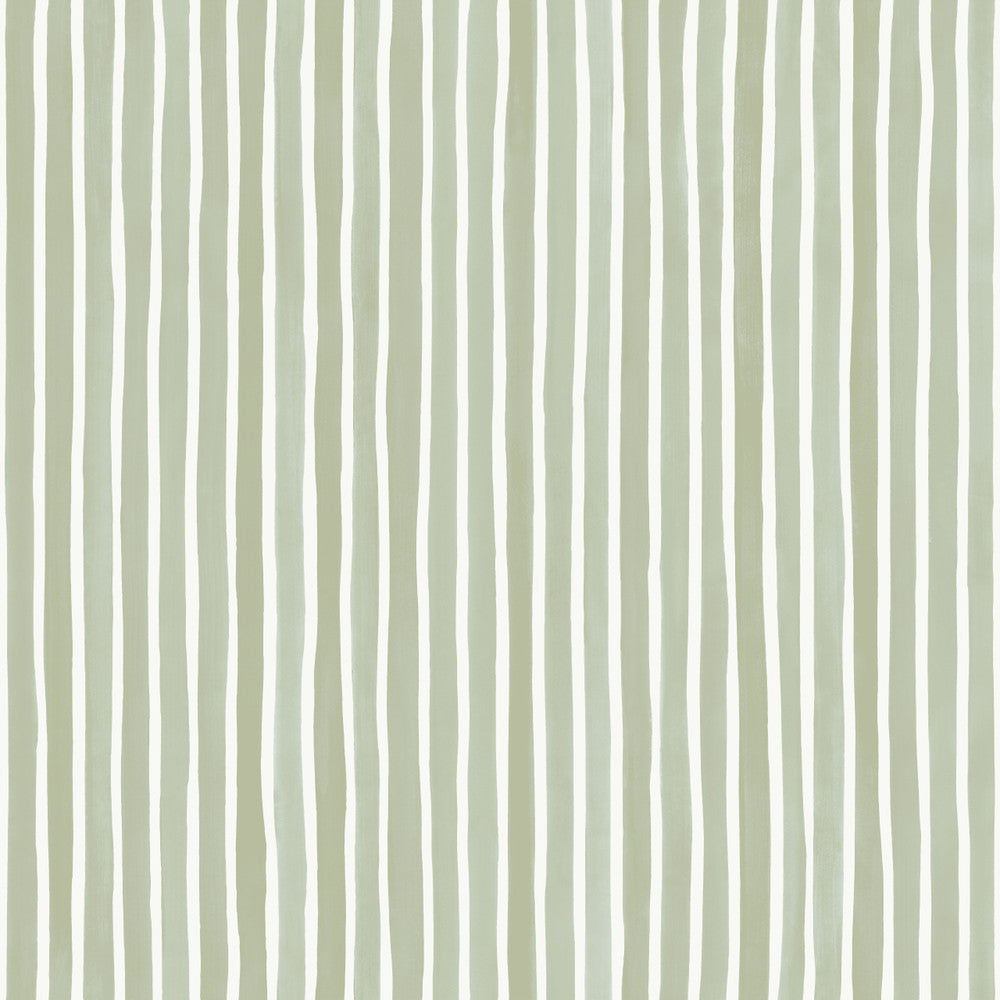 Croquet Stripe Olive by Cole & Son Wallcovering