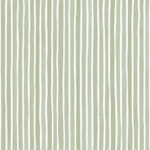 Croquet Stripe Olive by Cole & Son Wallcovering