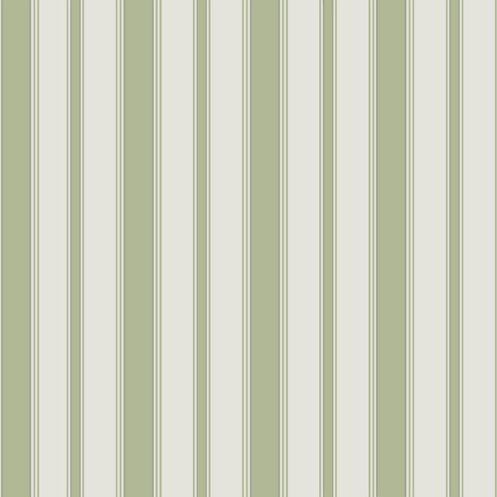 Cambridge Stripe Leaf Green by Cole & Son Wallcovering