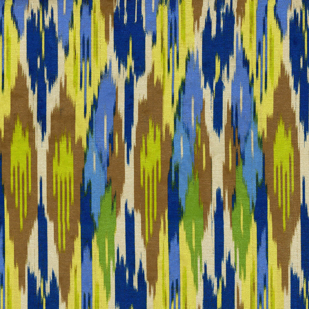 Painted Pavillion Lapis 110172 by Iman Home Fabric - 100% SPUN POLYESTER China Horizontal: 13.5 and Vertical: 25.25 54 - Fabric Carolina -