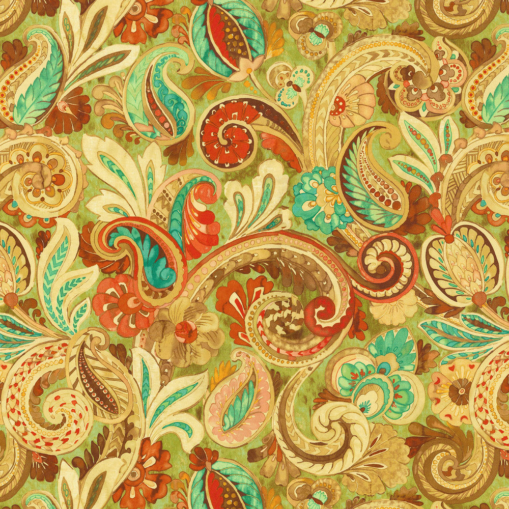 Sarong Swirl Henna 110221 by Iman Home Fabric TALES OF THE TRADE WINDS 100% Cotton PERU Wyzenbeek 42,000 Horizontal: 27.00" and Vertical: 27.00" 54" - Fabric Carolina -