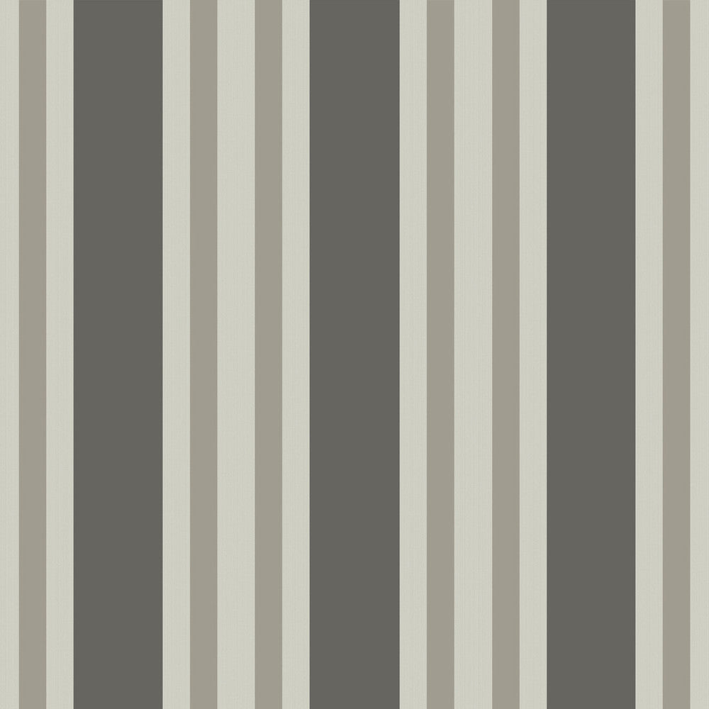 Polo Stripe Black/White by Cole & Son Wallcovering COLE & SON MARQUEE STRIPES PAPER - 100% United Kingdom - Horizontal: 20.5 and Vertical: 0 20.5 - Fabric Carolina -