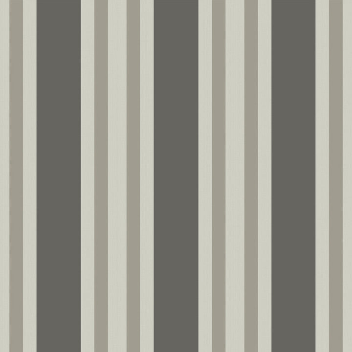 Polo Stripe Black/White by Cole & Son Designer Wallcovering COLE & SON MARQUEE STRIPES PAPER - 100% United Kingdom Horizontal: 20.5 and Vertical: 0 20.5 - Swanky Fabrics -
