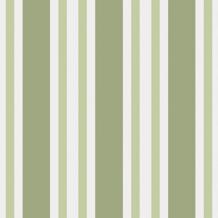 Polo Stripe Leaf Green by Cole & Son Wallcovering COLE & SON MARQUEE STRIPES PAPER - 100% United Kingdom - Horizontal: 20.5 and Vertical: 0 20.5 - Fabric Carolina -