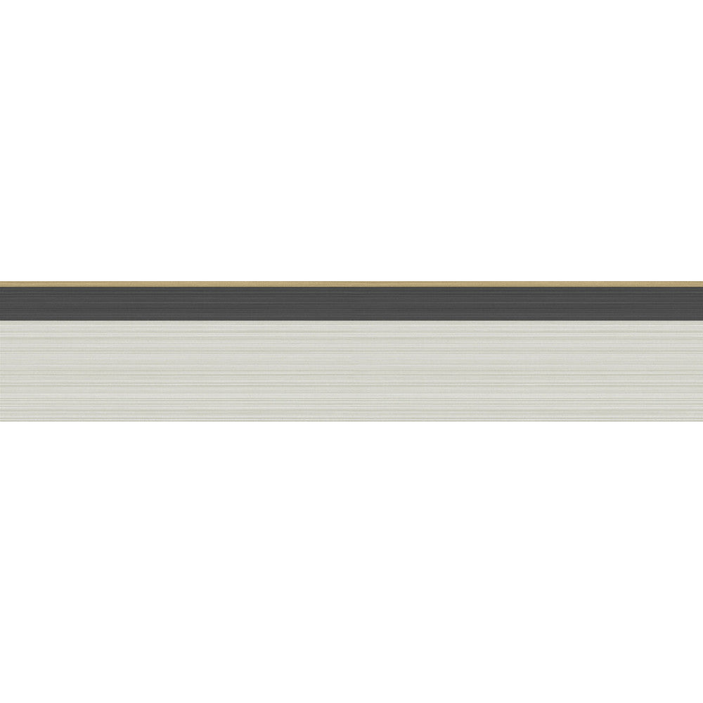 Jaspe Border Linen Black/Gold by Cole & Son Wallcovering COLE & SON MARQUEE STRIPES PAPER - 100% United Kingdom - Horizontal: 4.1 and Vertical: - 4.1 - Fabric Carolina -