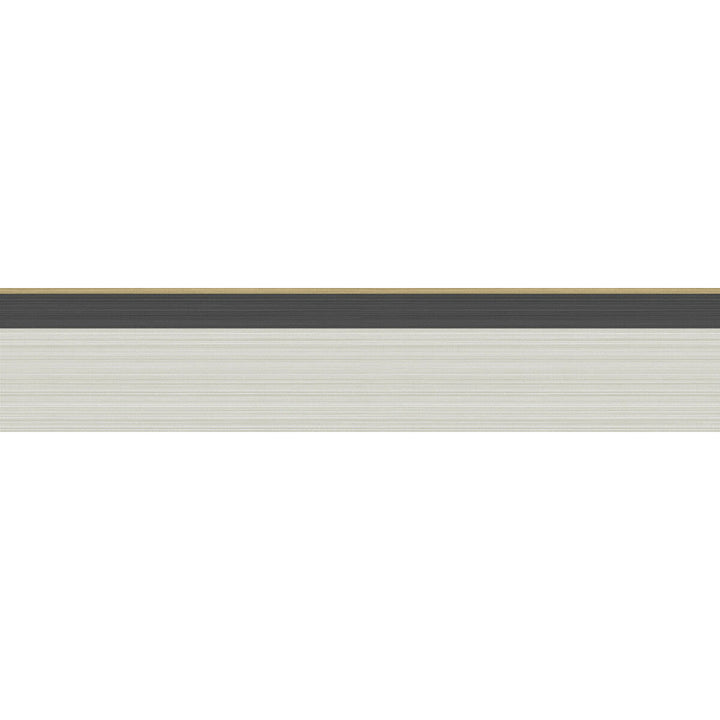 Jaspe Border Linen Black/Gold by Cole & Son Designer Wallcovering COLE & SON MARQUEE STRIPES PAPER - 100% United Kingdom Horizontal: 4.1 and Vertical: 4.1 - Swanky Fabrics -