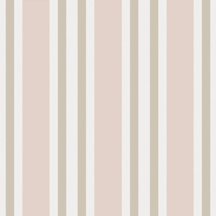 Polo Stripe Soft Pink by Cole & Son Wallcovering COLE & SON MARQUEE STRIPES PAPER - 100% United Kingdom - Horizontal: 20.5 and Vertical: 0 20.5 - Fabric Carolina -