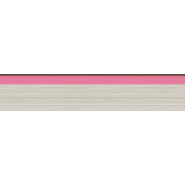 Jaspe Border Charcoal/Pink by Cole & Son Designer Wallcovering COLE & SON MARQUEE STRIPES PAPER - 100% United Kingdom Horizontal: 4.1 and Vertical: 4.1 - Swanky Fabrics -