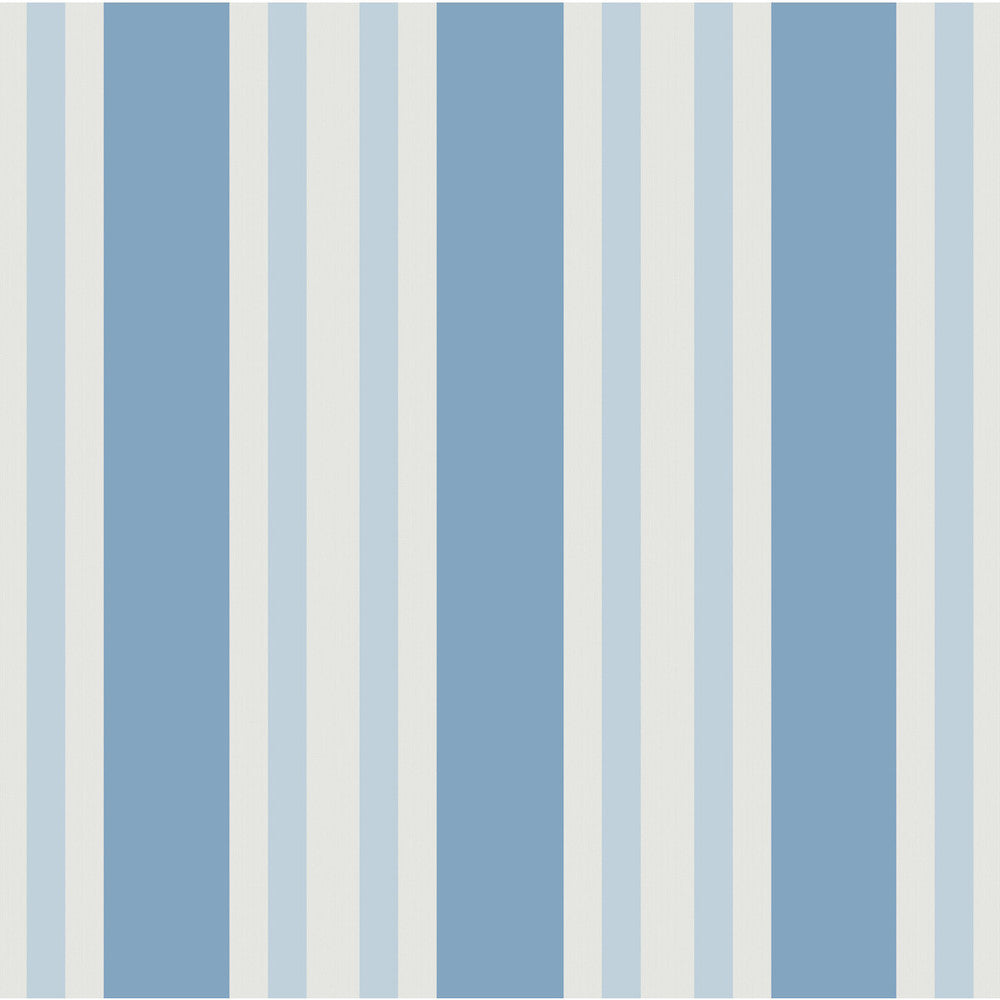 Polo Stripe Blue by Cole & Son Wallcovering COLE & SON MARQUEE STRIPES PAPER - 100% United Kingdom Horizontal: 20.5 and Vertical: 0 20.5 - Fabric Carolina -