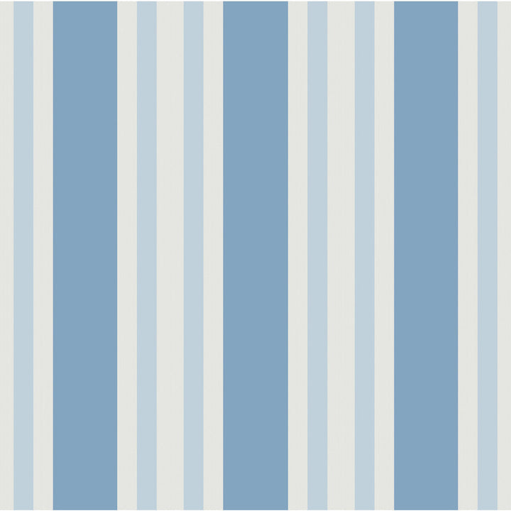 Polo Stripe Blue by Cole & Son Wallcovering COLE & SON MARQUEE STRIPES PAPER - 100% United Kingdom - Horizontal: 20.5 and Vertical: 0 20.5 - Fabric Carolina -