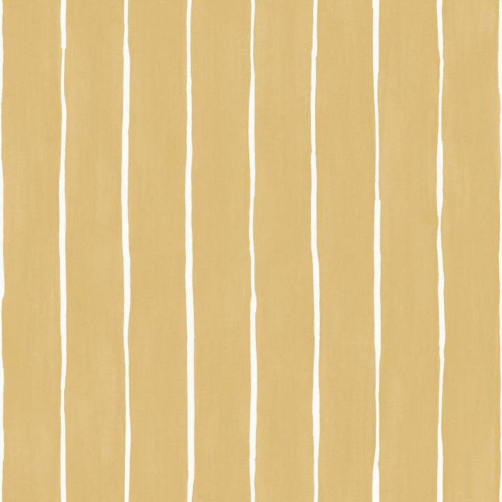Marquee Stripe Mustard by Cole & Son Designer Wallcovering COLE & SON MARQUEE STRIPES PAPER - 100% United Kingdom - Horizontal: 20.5 and Vertical: 0 20.5 - Swanky Fabrics -