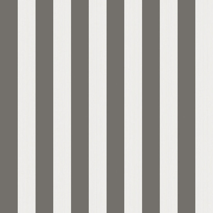 Regatta Stripe Black/White/Linen by Cole & Son Wallcovering COLE & SON MARQUEE STRIPES PAPER - 100% United Kingdom Horizontal: 20.5 and Vertical: 0 20.5 - Fabric Carolina -
