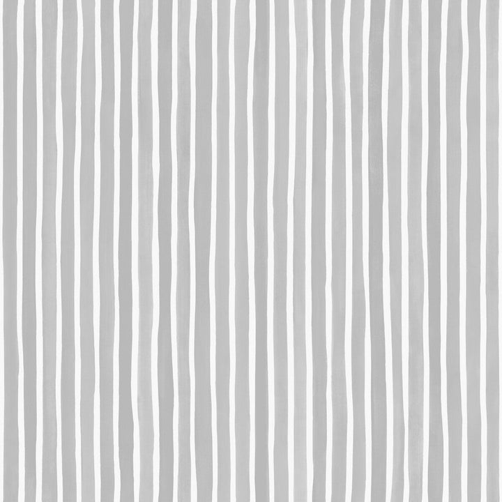 Croquet Stripe Soft Grey by Cole & Son Designer Wallcovering COLE & SON MARQUEE STRIPES PAPER - 100% United Kingdom - Horizontal: 20.5 and Vertical: 0 20.5 - Swanky Fabrics -