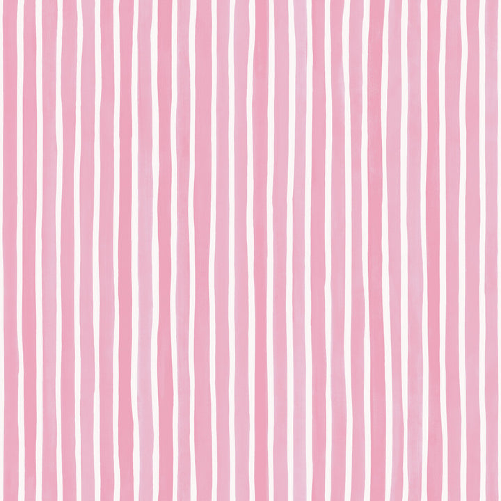 Croquet Stripe Soft Pink by Cole & Son Wallcovering COLE & SON MARQUEE STRIPES PAPER - 100% United Kingdom Horizontal: 20.5 and Vertical: 0 20.5 - Fabric Carolina -