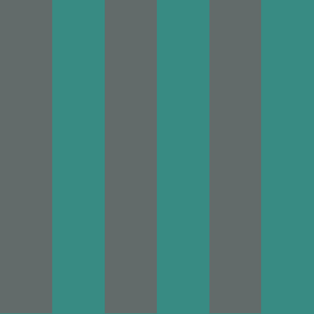 Glastonbury Str Teal+Charcoal by Cole & Son Wallcovering COLE & SON MARQUEE STRIPES PAPER - 100% United Kingdom Horizontal: 21 and Vertical: 0 21 - Fabric Carolina -