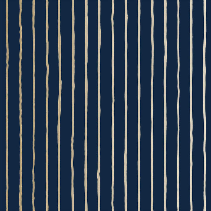 College Stripe Ink by Cole & Son Designer Wallcovering COLE & SON MARQUEE STRIPES PAPER - 100% United Kingdom - Horizontal: 20.5 and Vertical: 0 20.5 - Swanky Fabrics -