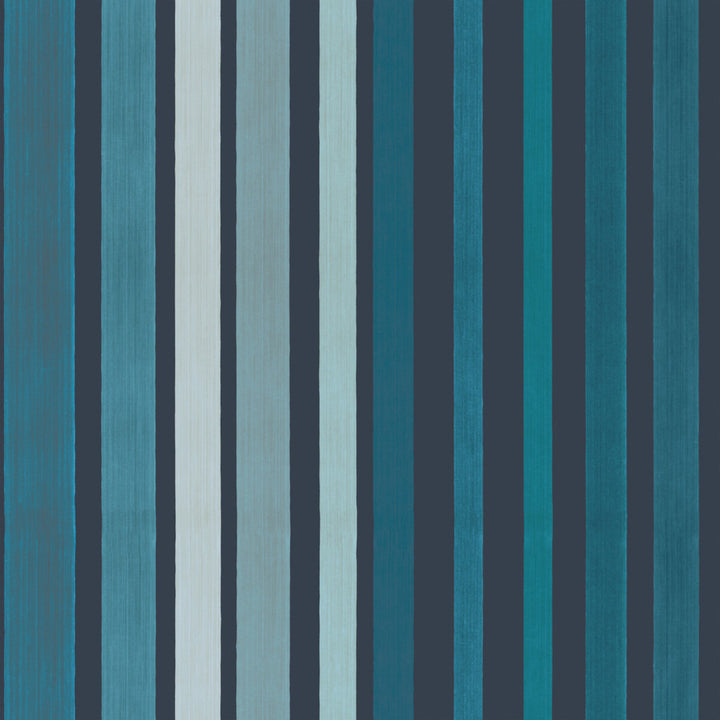 Carousel Stripe Blue by Cole & Son Wallcovering COLE & SON MARQUEE STRIPES PAPER - 100% United Kingdom - Horizontal: 20.5 and Vertical: - 20.5 - Fabric Carolina -