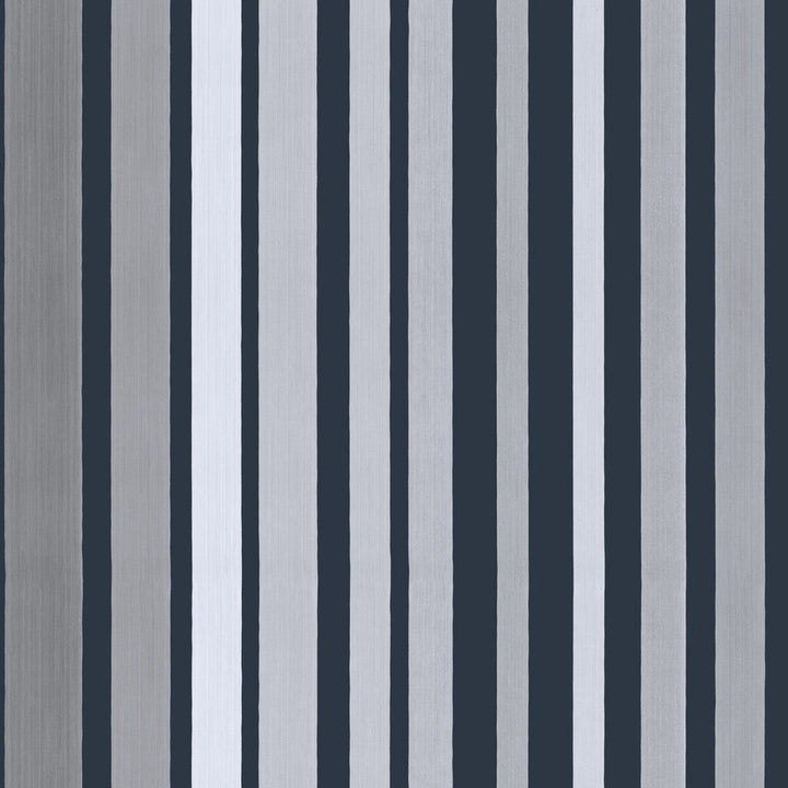 Carousel Stripe Grey by Cole & Son Designer Wallcovering COLE & SON MARQUEE STRIPES PAPER - 100% United Kingdom - Horizontal: 20.5 and Vertical: - 20.5 - Swanky Fabrics -
