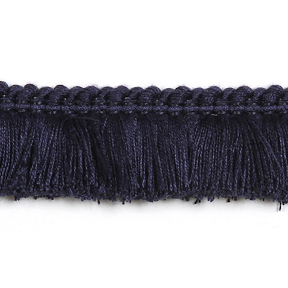 Hellenic Key Brushed Fringe Marine by Europatex Fabric Hellenic 97% Fibranne, 2% Polyester, 1% Nylon 1.25 inches - Fabric Carolina -