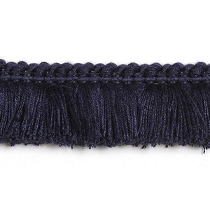 Hellenic Key Brushed Fringe Marine by Europatex Fabric