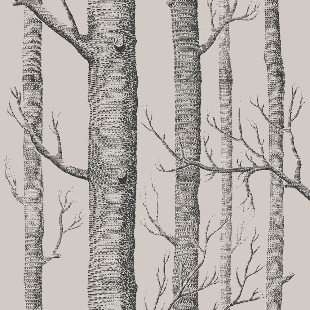 Woods Linen/Charcoal by Cole & Son Wallcovering