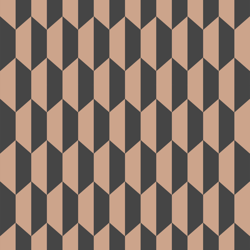 Petite Tile Charcoal/Bronze by Cole & Son Wallcovering