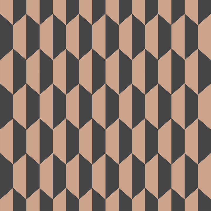 Petite Tile Charcoal/Bronze by Cole & Son Wallcovering