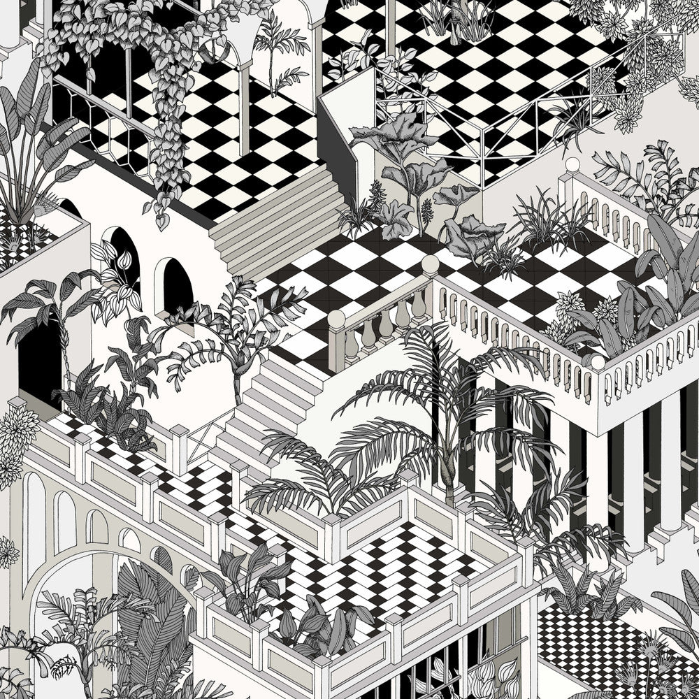 Miami Black/White by Cole & Son Wallcovering