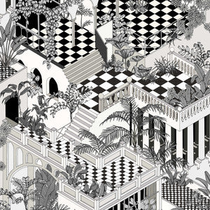 Miami Black/White by Cole & Son Wallcovering