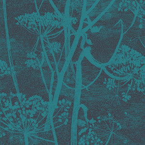 Cow Parsley Teal by Cole & Son Wallcovering