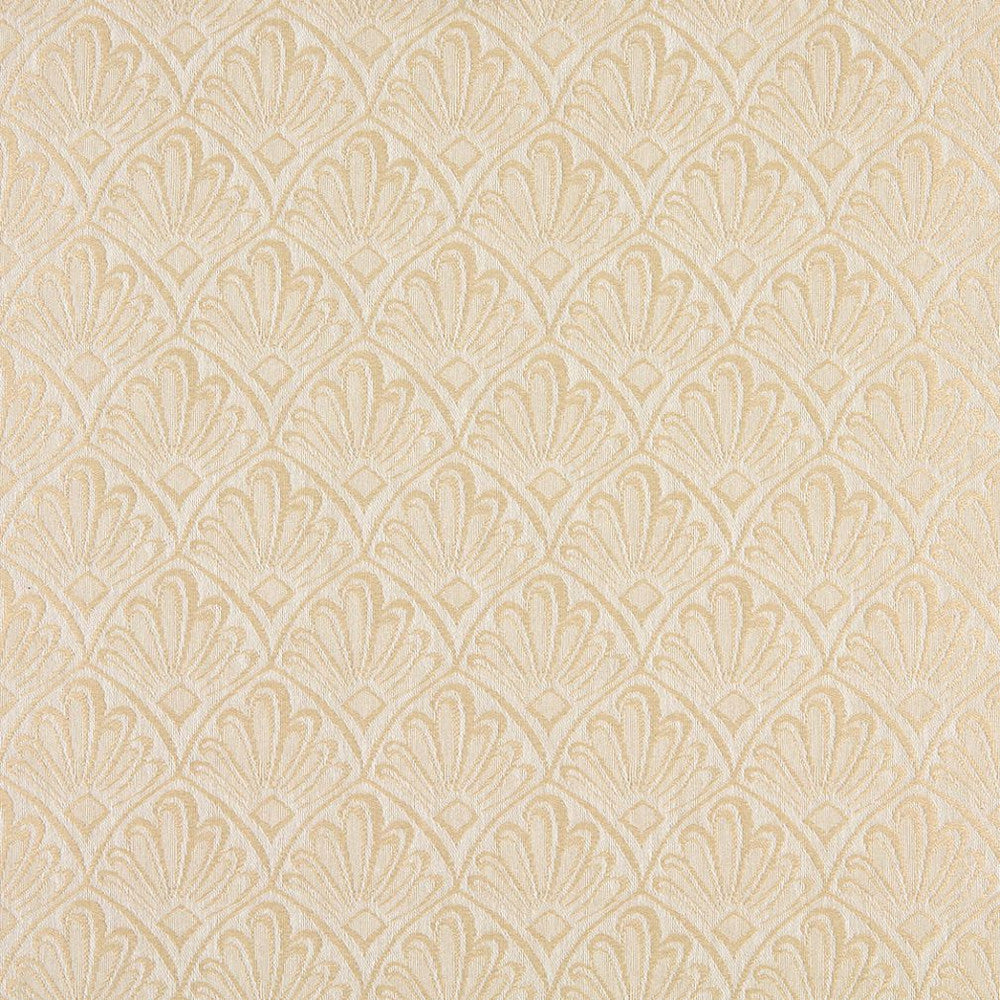 1121 Ivory Fan by Charlotte Fabric Uptown Jacquards VII 52% Polyester, 48% Cotton Made In USA Exceeds 70,000 Wyzenbeek Rubs (Heavy Duty) Horizontal: 2.5" x Vertical: 3" 54 Inches - Fabric Carolina -