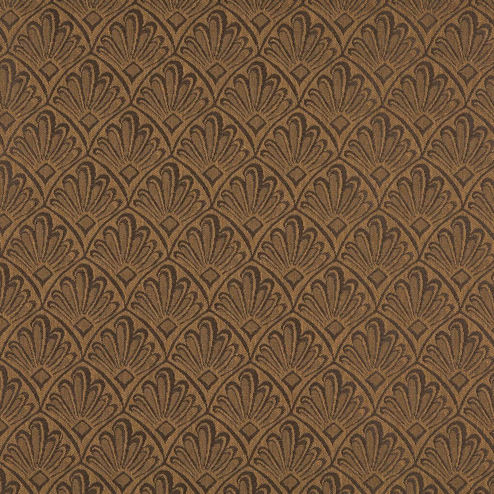 1124 Cocoa Fan by Charlotte Fabric Uptown Jacquards VII 52% Polyester, 48% Cotton Made In USA Exceeds 70,000 Wyzenbeek Rubs (Heavy Duty) Horizontal: 2.5" x Vertical: 3" 54 Inches - Fabric Carolina -