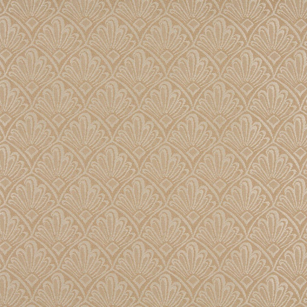 1126 Sand Fan by Charlotte Fabric Uptown Jacquards VII 52% Polyester, 48% Cotton Made In USA Exceeds 70,000 Wyzenbeek Rubs (Heavy Duty) Horizontal: 2.5" x Vertical: 3" 54 Inches - Fabric Carolina -
