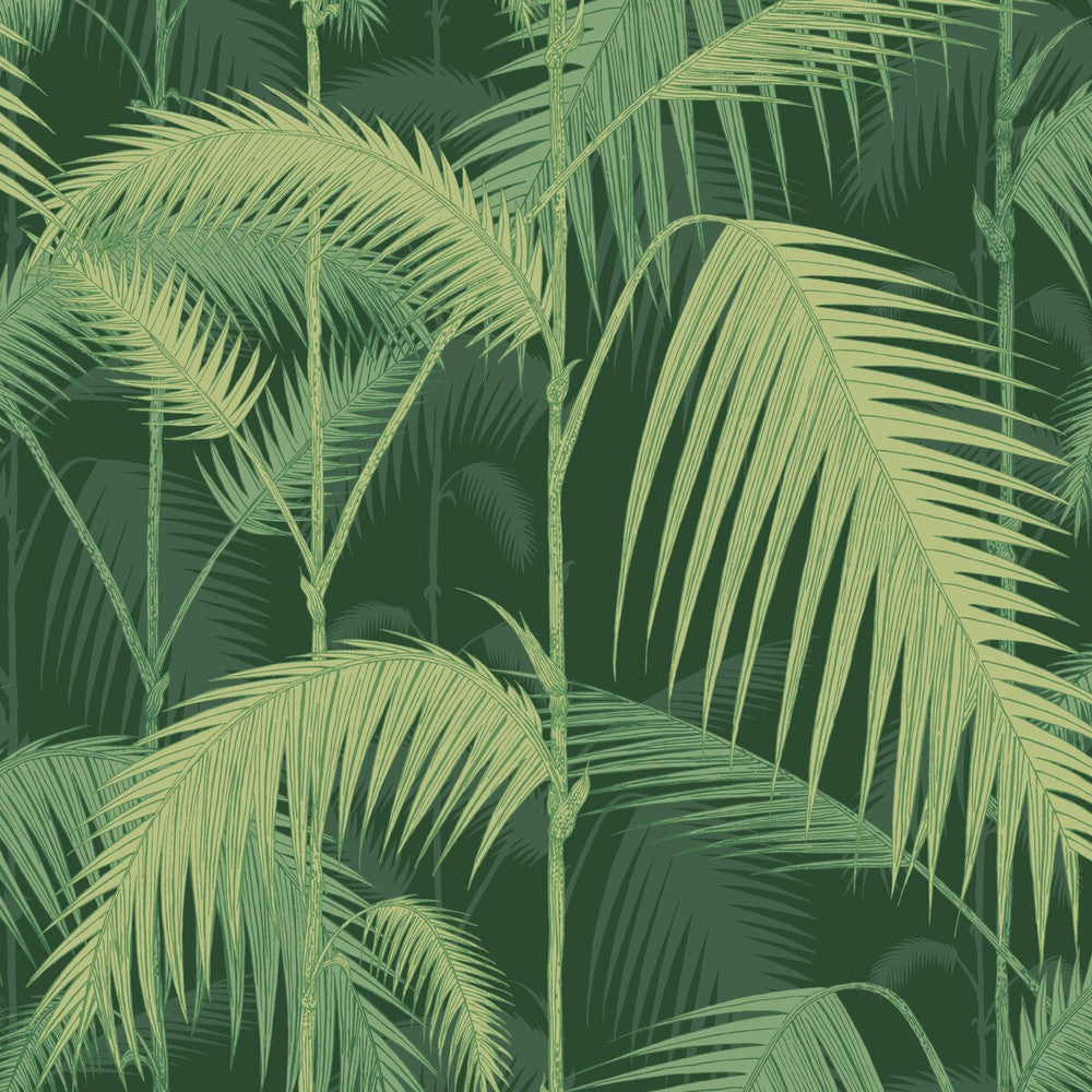 Palm Jungle Leaf Green by Cole & Son Wallcovering COLE & SON ICONS PAPER - 100% United Kingdom Horizontal: 20.5 and Vertical: 25 20.5 - Fabric Carolina -