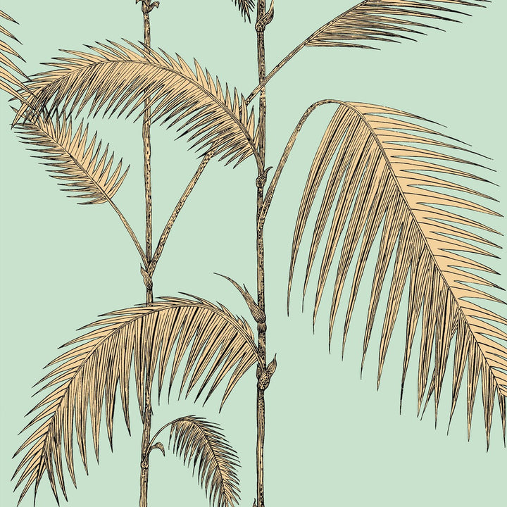 Palm Leaves Mint/Yellow by Cole & Son Wallcovering COLE & SON ICONS PAPER - 100% United Kingdom - Horizontal: - and Vertical: 28.3 20.5 - Fabric Carolina -