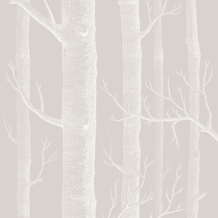 Woods Stone/White by Cole & Son Wallcovering COLE & SON ICONS PAPER - 100% United Kingdom Horizontal: and Vertical: 28.3 20.5 - Fabric Carolina -