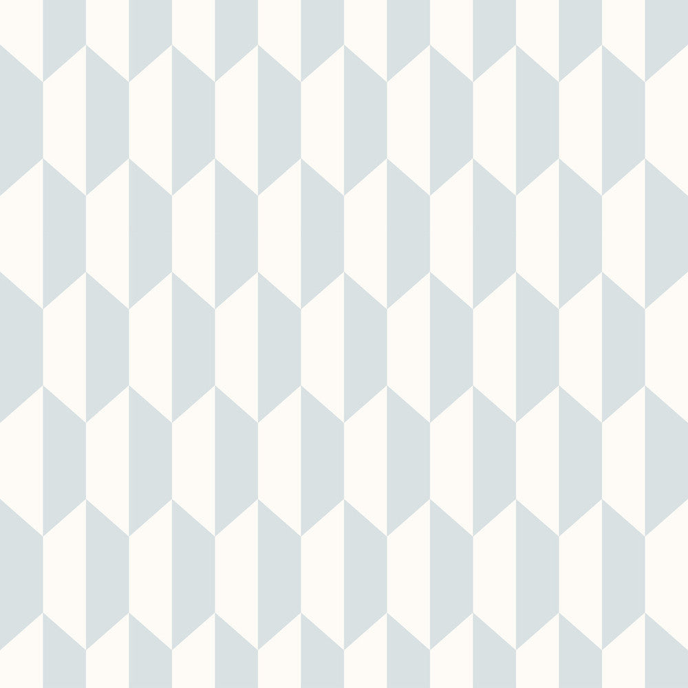 Petite Tile Powder Blue by Cole & Son Designer Wallcovering COLE & SON ICONS PAPER - 100% United Kingdom Horizontal: and Vertical: 6.9 21 - Swanky Fabrics -