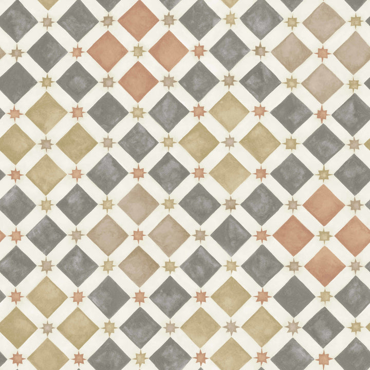 Zellige Spice & Charcoal by Cole & Son Wallcovering