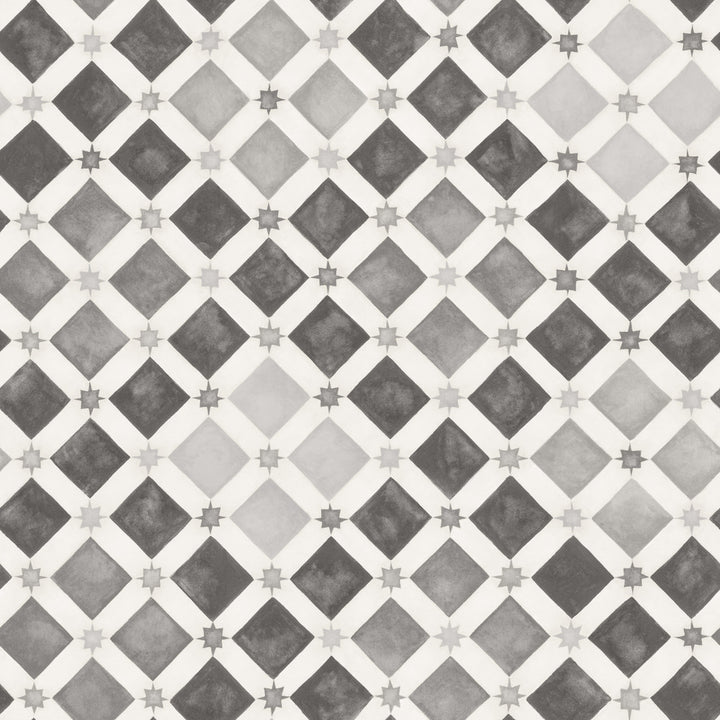 Zellige Soot & Snow by Cole & Son Wallcovering