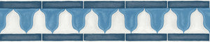 Zellige Border China Blue & White by Cole & Son Wallcovering
