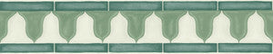 Zellige Border Olive by Cole & Son Wallcovering