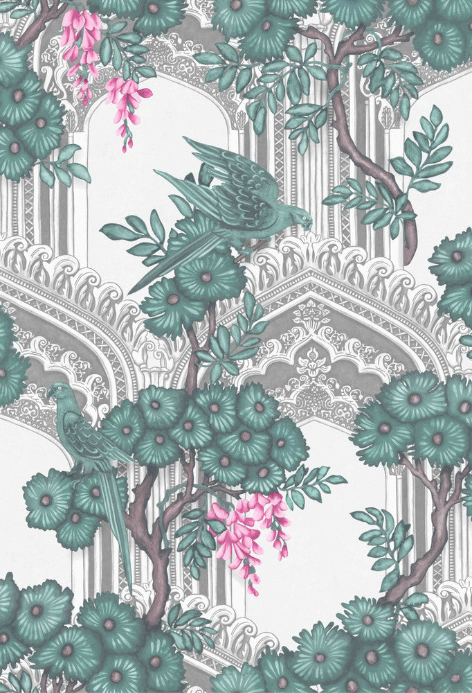 Babylon Teal & Pink by Cole & Son Wallcovering
