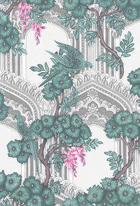 Babylon Teal & Pink by Cole & Son Wallcovering