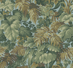 Royal Fernery Khaki & Print Room Blue by Cole & Son Wallcovering