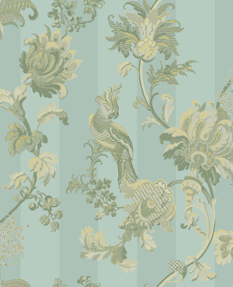 Zerzura Duck Egg & Olive by Cole & Son Wallcovering